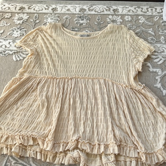 Urban outfitters Seersucker Babydoll Tee - Picture 2 of 6